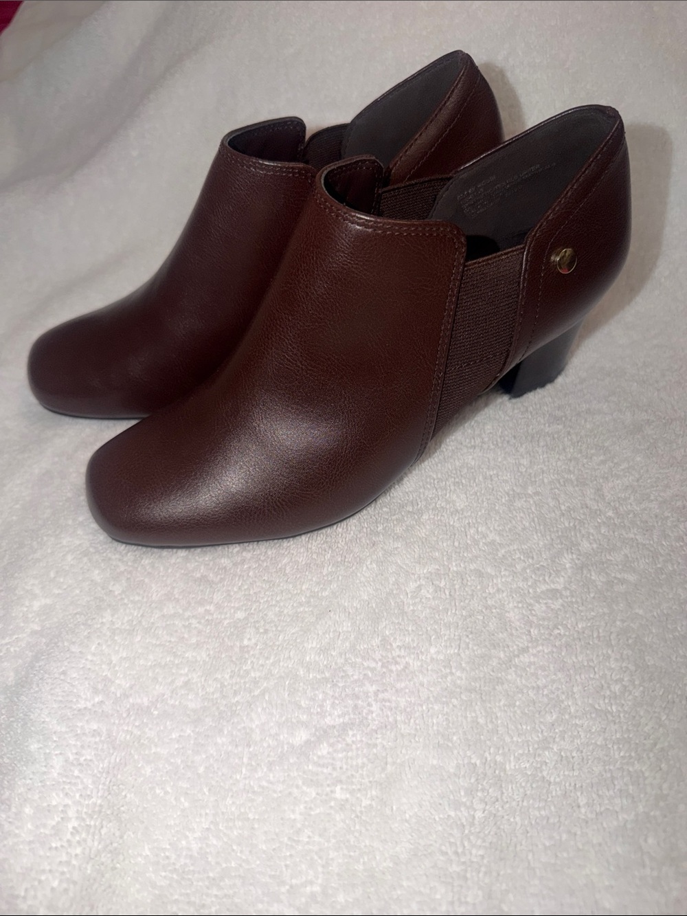 East 5th Dark Brown Ankle Booties
